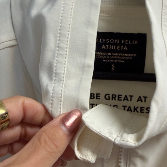 Athleta Alicia Keys Collab Women's Cream Utility Bomber Jacket SM - Picture 7 of 11